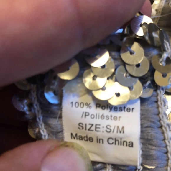 👏🏻FREE add on-NWT Ardene silver sequins stretchy belt - Picture 4 of 6